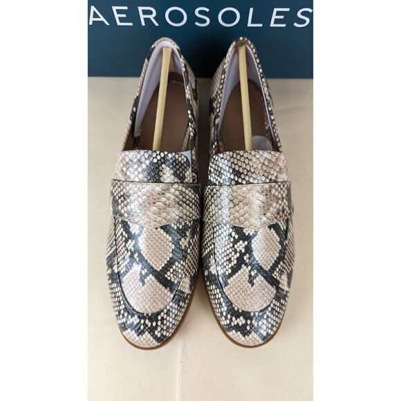 Aerosoles Georgia Loafers 
Flats Womens 9 M Snake Print Leather EUC (worn once) - Picture 8 of 14